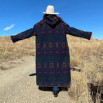 Woolrich Reversible Wool Hooded Southwestern Vintage Blanket Coat One Size Photo 0