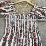 o.p.t Women’s Daphne Square Neck Smocked Maxi Dress Tiered Multicolor Floral M White Size M Photo 15