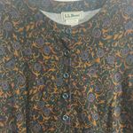 L.L.Bean Women's Paisley Floral Cotton Maxi Dress Multicolor Photo 2