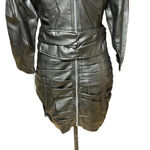 For Love & Lemons ‎ Afton Pleather Western Belted Dress Black Size Medium Photo 9