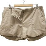 Loft NWT Lightweight Cotton Cargo Shorts Lightweight Khaki Women’s Size 14 NEW Photo 0