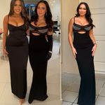 Rachel Gilbert Stephanie Hartley Embellished Corset Gown Black Size 10 US Photo 14