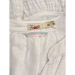 Faherty Dress White Mini Gauze Kasey V Neck Tiered Flared Coastal Cowgirl Medium Photo 3