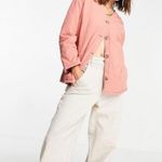 Topshop NWT washed quilted ovoid jacket in pink Photo 5