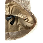 Forever 21  Dress Womens M Beige 3/4 Sleeve Mini Body Con Dress Sequin Sparkle Photo 4