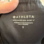 Athleta Black Mesh Racer Run Shorts 4” Size Small Photo 4