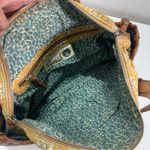 Fossil  Floral Shoulder Bag Hobo Boho Key Charm Leather Trim Side Pockets Cottage Photo 5