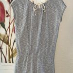 Victoria's Secret Victoria’s Secret Blue Jersey Romper Shorts Athleisure Space Dye Drawstring Photo 2