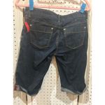 Banana Republic Classic Dark Wash Denim Capri Shorts Size 4 Cuffed Bermuda Photo 5