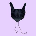 Y2K Style Black Goth Grunge Lace Up Corset 🔥 Size M Photo 4