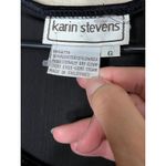 Karin Stevens Karin Stevens Womens Size 6 Black Velvet Vintage 90s Maxi Dress Scoop Neck Photo 4