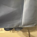 Alfred Sung  Bow One-Shoulder Satin Trumpet Gown Sky Blue size 4 Photo 6