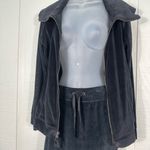 J. Jill Black Velour Zip Front Jacket and Skirt Lounge Set Size Small EUC Photo 10