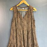 Old Navy  Animal Print Sleeveless Tiered Babydoll Mini Dress Size M Boho Leopard Photo 2