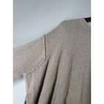 Peach Love California Womens Raw Hem Sweater Sz S Oversized Boho Popcorn Knit Photo 1