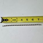 7" Sterling Silver Round Marcasite Stone Link Tennis Bracelet Photo 1