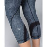 Lululemon Run Inspire Crop II Leggings Women’s Size 4 Burlap Black Dune W6B70S Photo 2