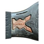 Roadwolf Sz 7M Tan Western Roper Cowboy Boots Leather Western Embroidered Photo 4
