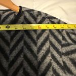 Talbots  Black and Gray Chevron Coat size S Photo 6
