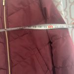 Divided Maroon Bomber Jacket Photo 4