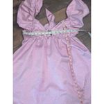 Buddy Love Iridescent Mini Dress with Bow Back, Size M Pink Size M Photo 3
