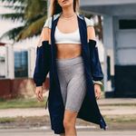 Free People  Color Block Windbreaker Jacket Photo 2