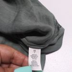 Aerie Green Satin Slip Midi Dress with Slits Raw Frayed Hem Size Xs Photo 9