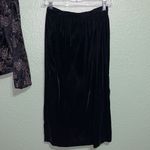 Vintage Black Velvet Skirt Union Made Size 12 Size L Photo 3