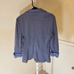 Skies Are Blue  EUC Women's Lavender Knit Blazer Ruched Gathered Sleeves Size S Photo 3