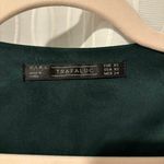 ZARA Green Velvet Dress Photo 2
