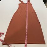Topshop  Rust Ribbed Sleeveless Maxi Dress Size 8 Photo 4
