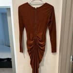 Hot & Delicious Burnt Red Rouged Dress Photo 2