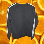 Adidas Black Sweatshirt with‎ White Stripes Down Arms Size Large Photo 5