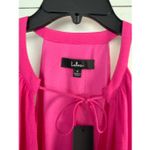 Lulus  Women’s Small Hot Pink Elegance with Ease Maci Wrap Dress New Photo 2