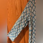 ZARA The Carly Blue & White Floral Printed Button-Up Flounce Mini Dress Medium Photo 8