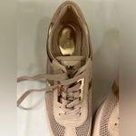 Michael Kors MICHAEL  Dusty Pink Mesh & Leather Lace-Up Sneakers Size 8M EUC Photo 1