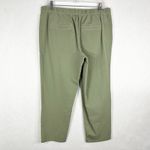 Isaac Mizrahi  Plus Size 16 Pants Green Elastic Waist Cropped Ankle Mid Rise 1635 Photo 1