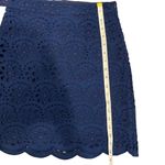 Anthropologie Cartolina Nantucket The Emma Navy Blue Eyelet Floral Skirt Photo 6