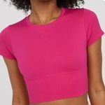 Aerie  Offline Pink Cropped Shirt  Photo 0