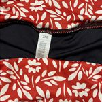 2x maxi athletic skirt with shorts under red white floral long skirt Photo 4