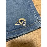 NFL Vintage  Los Angeles Rams blitz denim mini skirt Photo 4