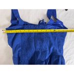 AQUA ‎ Women's Royal Blue Rayon Blend Midi Dress - Casual Cocktail Photo 5