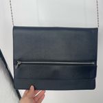 Flat cross body purse black with‎ zipper Photo 2