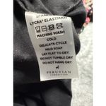 Peruvian Connection  Floral Turtle Neck Long Sleeve Top Black Pink Yellow Medium‎ Photo 4