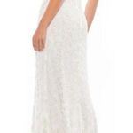 Mac Duggal NWT 10748 White Floral Beaded Gown Dress Size 4 $598 Photo 1