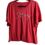 Disney  Parks Minnie Mouse Merry Crop Tee Large Photo 4