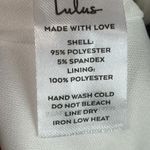 NWT Lulus Enticing Endeavors Square Neck Wide Leg Jumpsuit White Size M Size M Photo 10