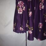 No Boundaries NB XL Wine Grape All Over Floral Bell Sleeve Top Plus Photo 1