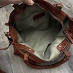 American Leather Co. Long Beach Satchel in Brandy Brown Photo 5