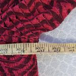 Multiples  womens 0x jacket with attached shell red black geometric sparkly Photo 3